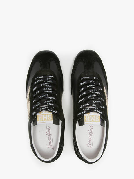 Sneakers Joyce Uit Leder Semerdjian Zwart women JOYCE ander zicht 3