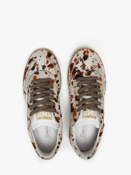 Sneakers Aslan Uit Leder Semerdjian Veelkleurig women ASLAN ander zicht 3