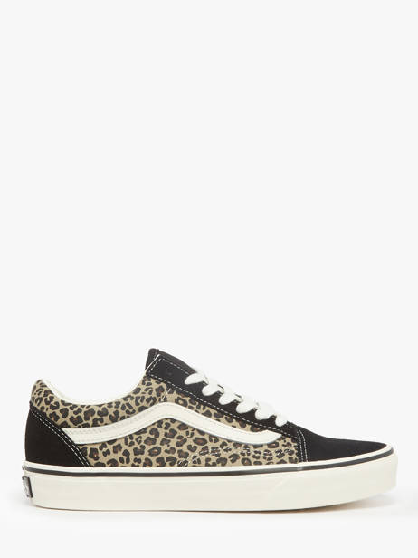 Sneakers Old Skool Uit Leder Vans Zwart women D6WYY61