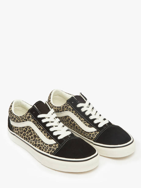 Sneakers Old Skool Uit Leder Vans Zwart women D6WYY61 ander zicht 1