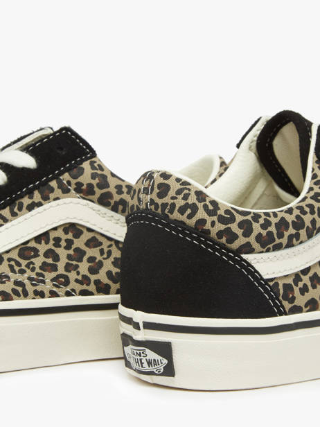 Sneakers Old Skool Uit Leder Vans Zwart women D6WYY61 ander zicht 2