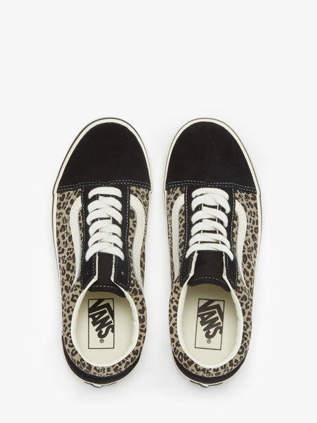 Sneakers Old Skool Uit Leder Vans Zwart women D6WYY61 ander zicht 3