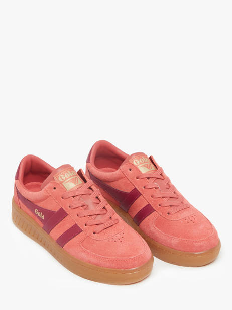 Sneakers Grandslam Uit Leder Gola Rood women CLA589 ander zicht 1