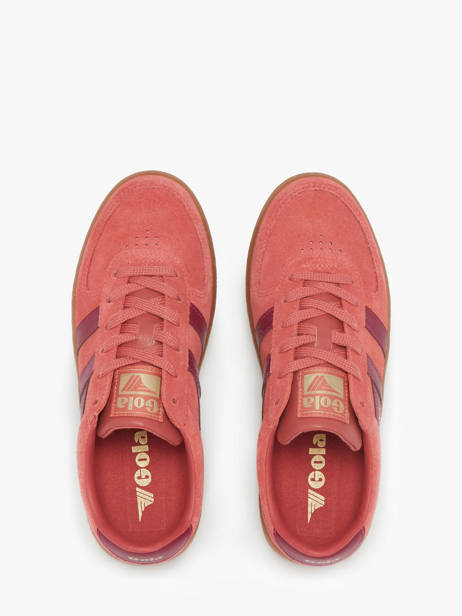 Sneakers Grandslam Uit Leder Gola Rood women CLA589 ander zicht 3