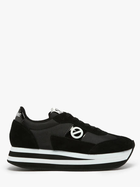 Sneakers Met Platformzool Flex M Jogger Uit Leder No name Zwart women IMN60415