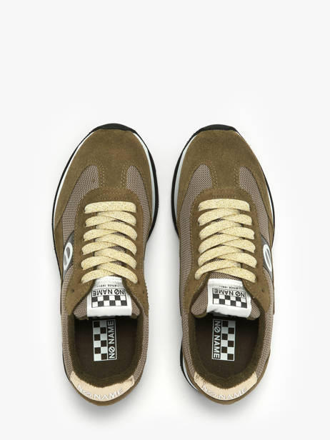 Sneakers Met Platformzool Flex M Jogger Uit Leder No name Groen women IMKNITAY ander zicht 3