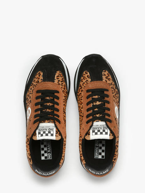 Sneakers Met Platformzool Flex M Jogger Uit Leder No name Bruin women IMHP01KC ander zicht 3
