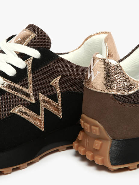 Sneakers Pia Vanessa wu Zwart women BK2623NR ander zicht 2