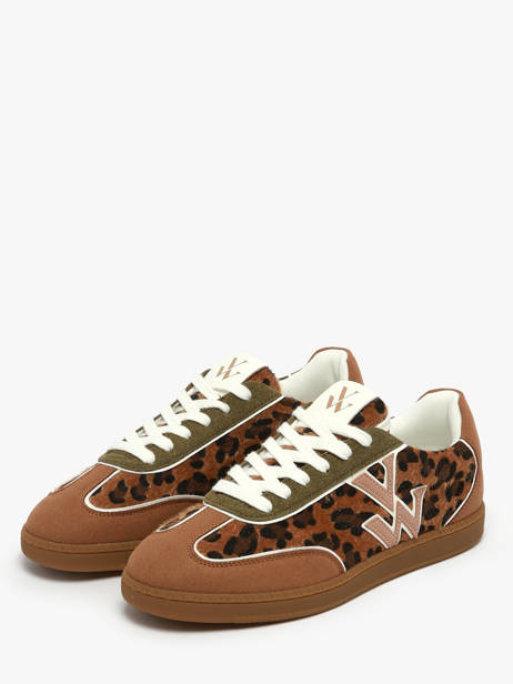 Sneakers Suzanne Vanessa wu Bruin women BK2806NR ander zicht 1