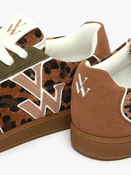 Sneakers Suzanne Vanessa wu Bruin women BK2806NR ander zicht 2