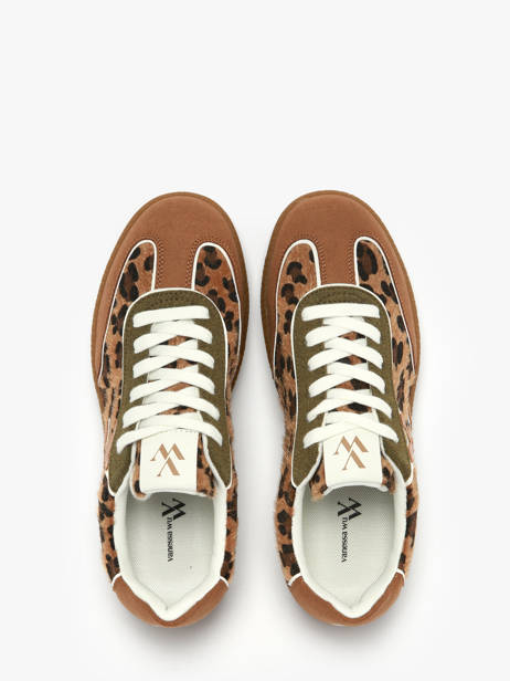 Sneakers Suzanne Vanessa wu Bruin women BK2806NR ander zicht 3