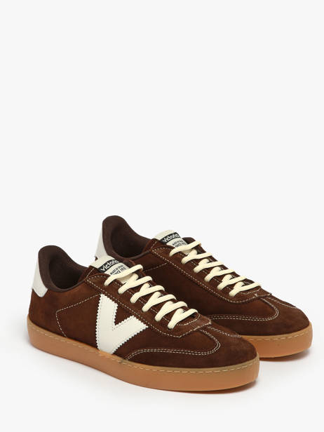 Sneakers Berlin Uit Leder Victoria Bruin women 1126218 ander zicht 1