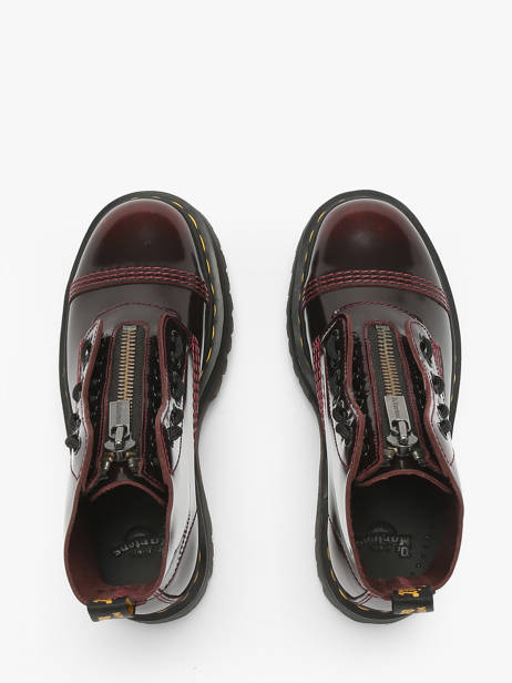 Enkellaarsjes Sinclair Uit Leder Dr martens Rood women 25233600 ander zicht 3