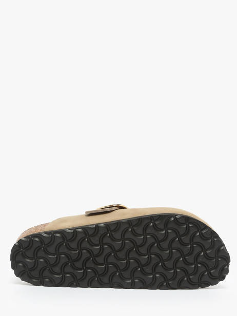 Slippers Boston Big Buckle Uit Leder Birkenstock Beige women 1030425 ander zicht 4