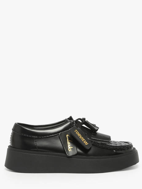 Derby Veterschoenen Torview Uit Leder Clarks Zwart women 26184943
