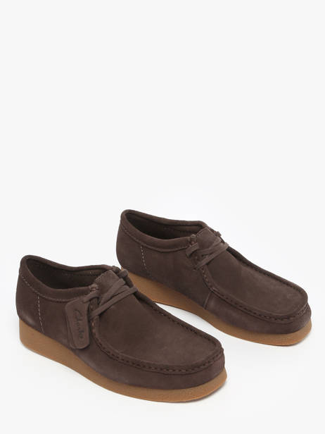 Mocassins Wallabee Uit Leder Clarks Bruin men 26178279 ander zicht 1