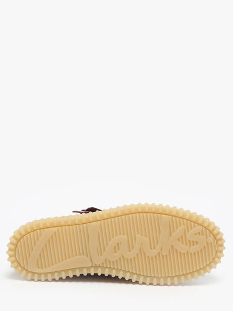 Enkelhoge Derby Veterschoenen Torhill Uit Leder Clarks Rood men 26183423 ander zicht 4
