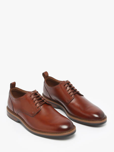 Derby Veterschoenen Aldwin Lace Uit Leder Clarks Bruin men 26183252 ander zicht 1