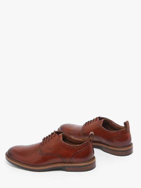 Derby Veterschoenen Aldwin Lace Uit Leder Clarks Bruin men 26183252 ander zicht 2