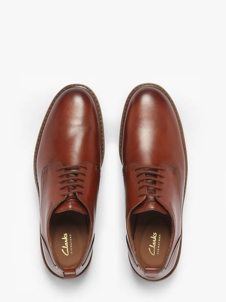 Derby Veterschoenen Aldwin Lace Uit Leder Clarks Bruin men 26183252 ander zicht 3