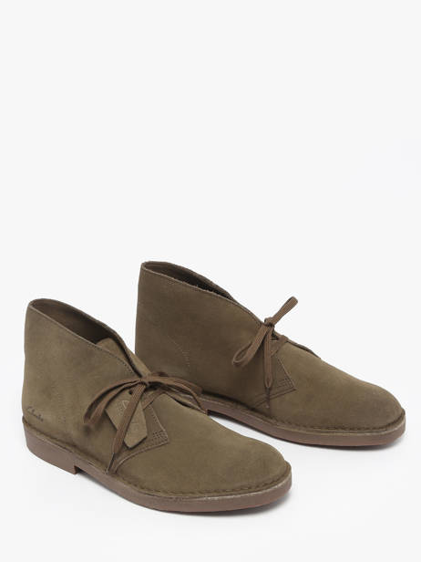 Enkellaarzen Desert Uit Leder Clarks Groen men 26183838 ander zicht 1