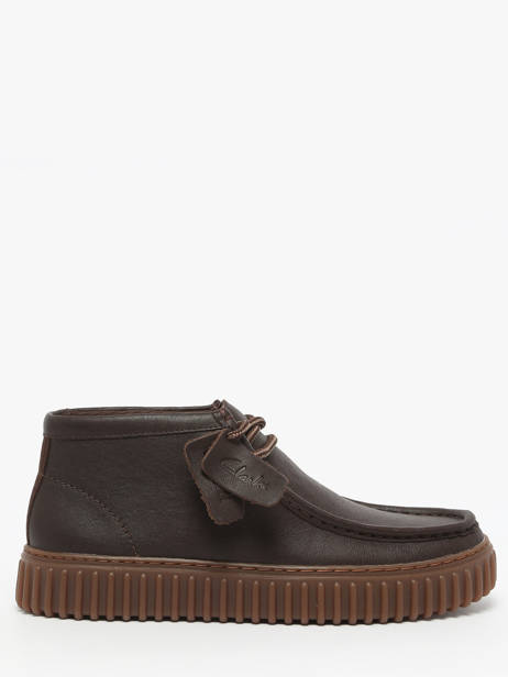 Enkelhoge Derby Veterschoenen Torhill Uit Leder Clarks Bruin men 26183425