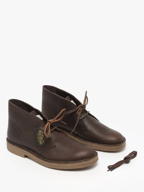 Enkellaarzen Desert Uit Leder Clarks Bruin men 26183363 ander zicht 1