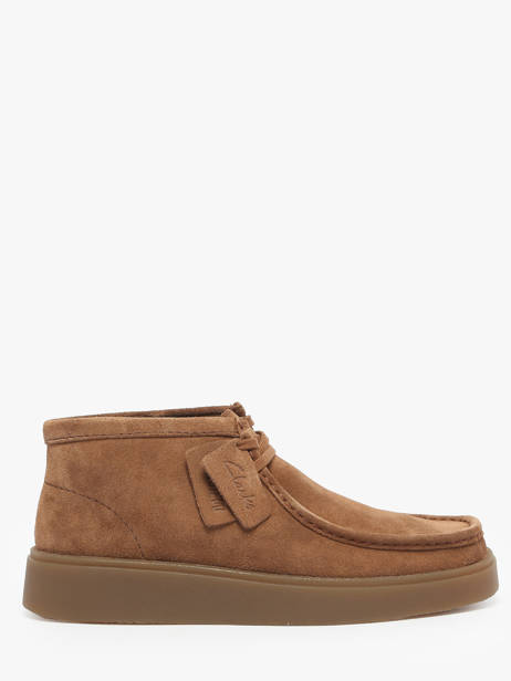 Enkelhoge Derby Veterschoenen Torview Uit Leder Clarks Bruin men 26184609