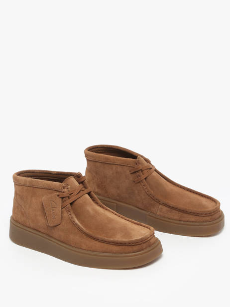 Enkelhoge Derby Veterschoenen Torview Uit Leder Clarks Bruin men 26184609 ander zicht 1