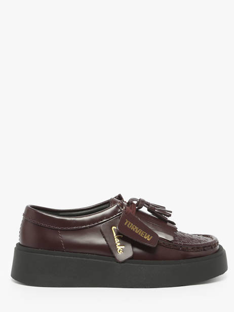 Derby Veterschoenen Torview Uit Leder Clarks Bruin women 26184948