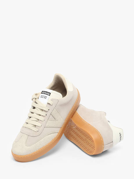 Sneakers Berlin Uit Leder Victoria Beige women 1126229 ander zicht 2
