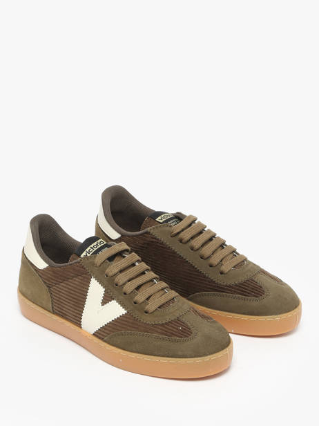 Sneakers Berlin Uit Leder Victoria Groen women 1126220 ander zicht 1