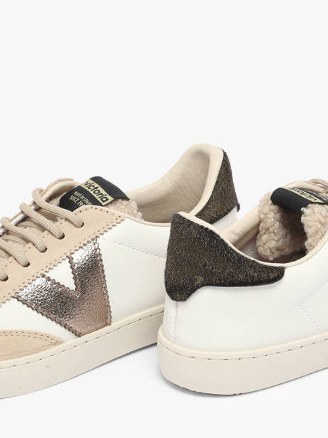 Sneakers Berlin Uit Leder Victoria Beige women 1126222 ander zicht 2