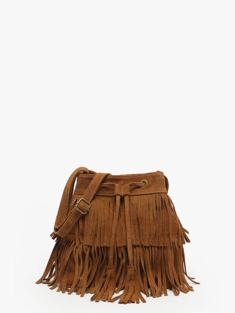 Cross Body Tas Velvet Leder Milano Bruin velvet VE241116