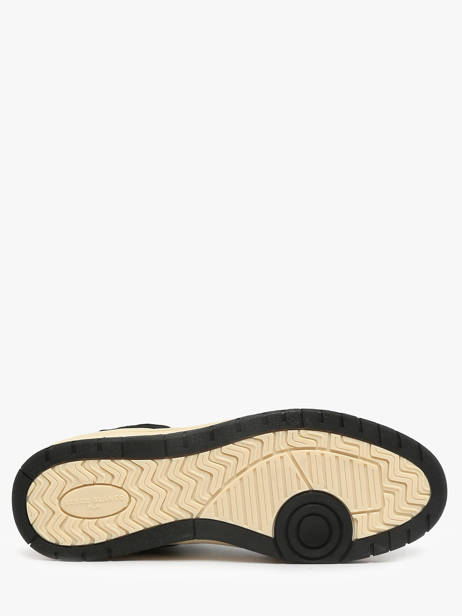 Sneakers La Vernaz Uit Leder Serge blanco Zwart men CHA2340P ander zicht 4
