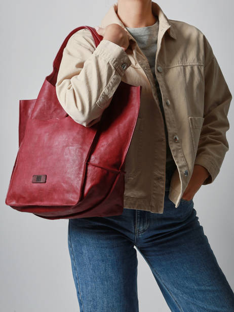 Schoudertas Heritage Leder Biba Rood heritage HOM1L ander zicht 1