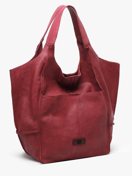 Schoudertas Heritage Leder Biba Rood heritage HOM1L ander zicht 2