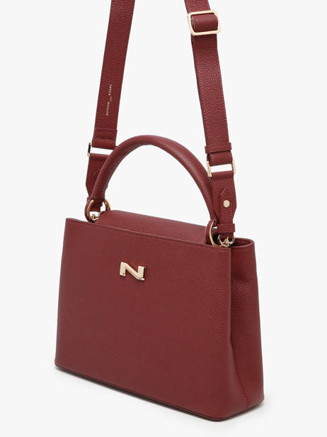 Handtas Magnolia Leder Nathan baume Rood eden 3 ander zicht 1