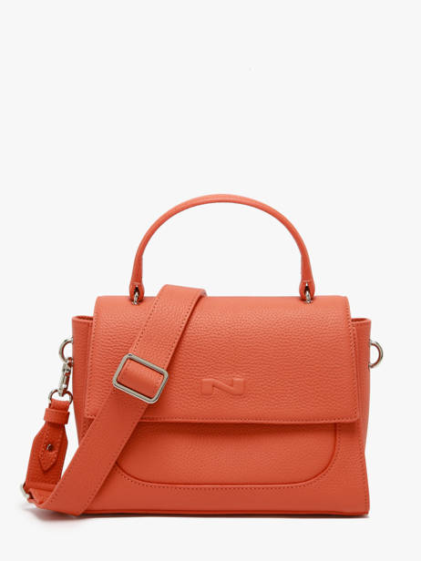 Cross Body Tas Charlene Leder Nathan baume Oranje event 9
