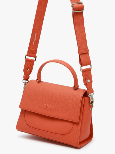 Cross Body Tas Charlene Leder Nathan baume Oranje event 9 ander zicht 1