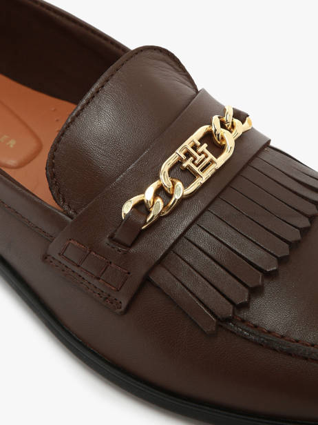 Mocassins Uit Leder Tommy hilfiger Bruin women 8971GV0 ander zicht 3