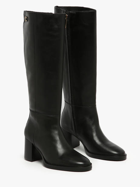 Laarzen Met Hak Uit Leder Tommy hilfiger Zwart women 8865BDS ander zicht 2