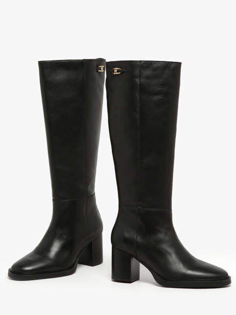 Laarzen Met Hak Uit Leder Tommy hilfiger Zwart women 8865BDS ander zicht 4