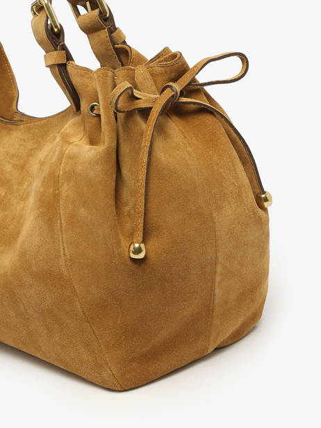 Schoudertas Chiara Leder Gerard darel Geel chiara DCS84407 ander zicht 5