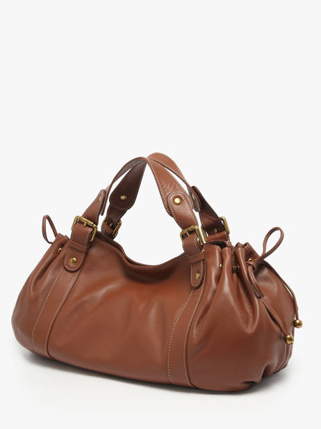 Schoudertas Icone Leder Gerard darel Bruin icone DCS01410 ander zicht 2