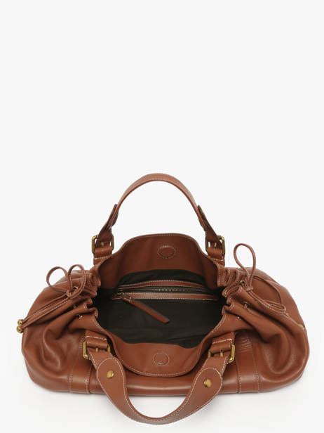 Schoudertas Icone Leder Gerard darel Bruin icone DCS01410 ander zicht 3