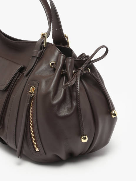 Schoudertas Icone Leder Gerard darel Bruin icone DCS30410 ander zicht 5