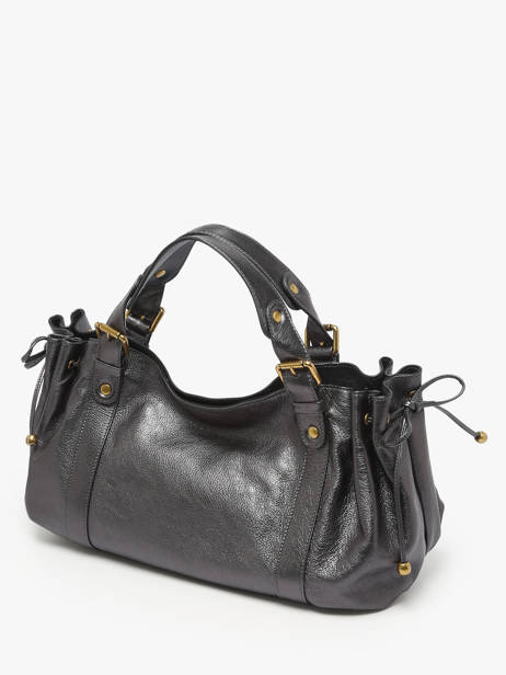Schoudertas Gun Metal Leder Gerard darel Grijs gun metal DCS01446 ander zicht 2