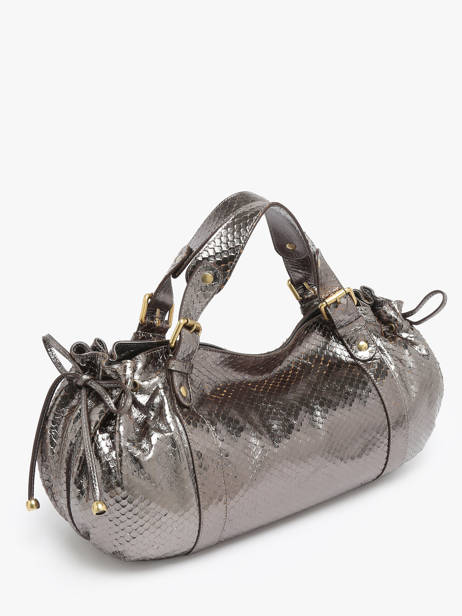 Schoudertas Serpent Leder Gerard darel Grijs serpent DCS01472 ander zicht 2