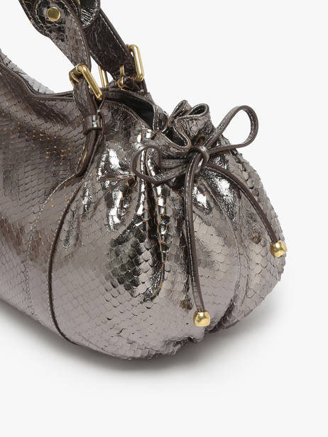 Schoudertas Serpent Leder Gerard darel Grijs serpent DCS01472 ander zicht 5
